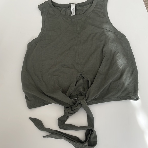 Lululemon Olive Green Tank Top Size 4 - Picture 3 of 6